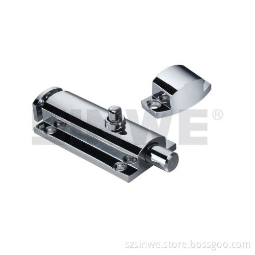 bright chrome plated zinc-die casting door latch slide bolth from shenzhen